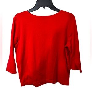 ELLEN TRACY LADYS BLOUSE SIZE LARGE COTTON BLEND.